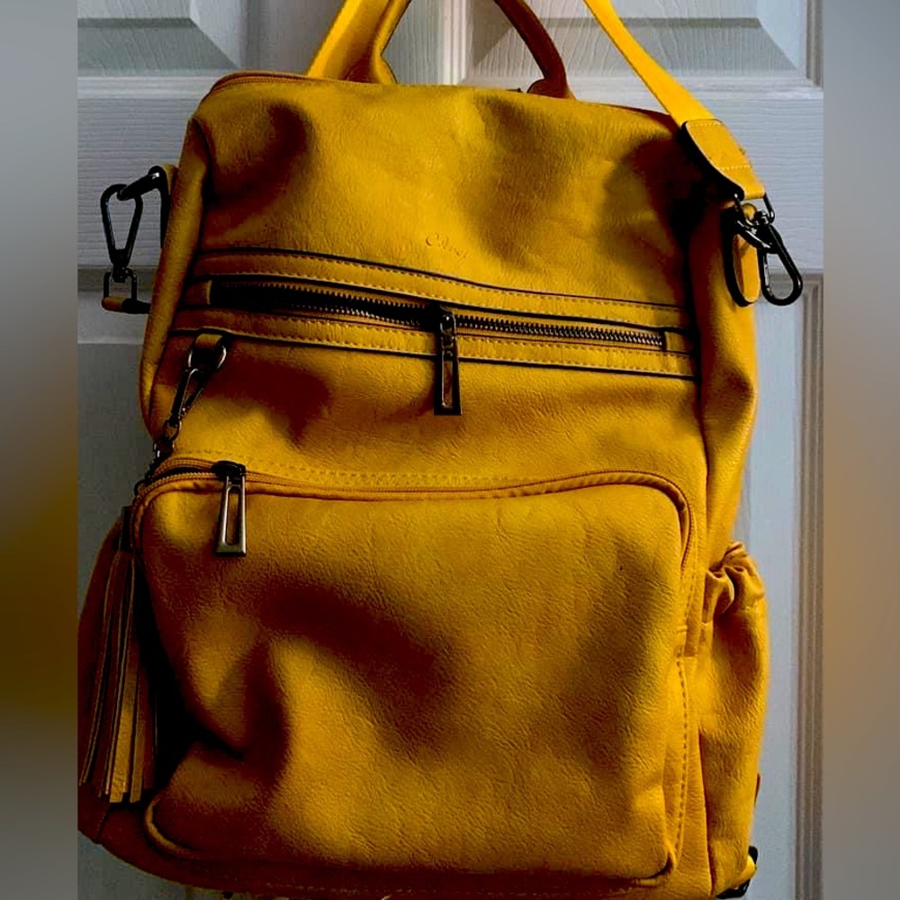 Backpack with guitar strap